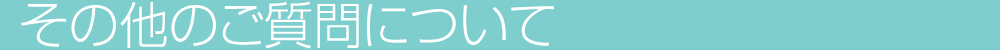 その他のご質問について